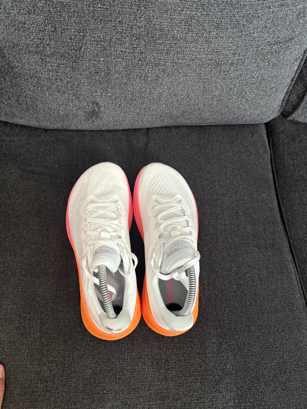 Altra White Orange Pink Women's Mesh Low Top Lace Up Sneakers ALOA85RF size 8 - Picture 5 of 8